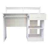 ZNTS General Style Modern E1 15MM Chipboard Computer Desk White 79137938