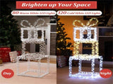 3ft Lighted Christmas Gift Boxes - 200 LED Lights , Acrylic Beads, Multi-Color 16060153