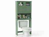 2-Door Painted MDF Toilet Cabinet 23.23*8.66*66.93in Forest Green 62018704