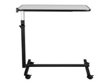 Multifunctional Adjustable Bedside Table MDF/Iron/4 Wheels With Brake, Silver Grey 27887581