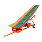 Firewood Conveyor 6.5HP 208cc Gasoline Powered 19.7" Width PVC Belt Wood Conveyor Lifter Elevator N818P194902O