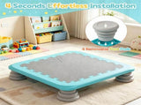 25.5 Inch Kids Mini Trampoline with Non-Slip EVA Jumping Surface, Rounded Edge PU Foam Foot Pads 79450087