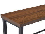 Bar Table and Chairs Set 1 Table 2 Chairs Brown 47.2"15.4"39.4" Curved Saddle Seat Bar Set 5cm 61505634