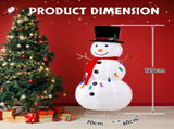 4FT Lighted Snowman Christmas Yard Decorations, Pre-lit Pull Up Snowman with 100 White LEDs, 63276687