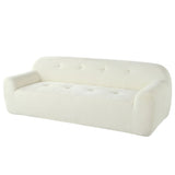 U_Style 85.8" Wide Chenille Fabric 3-Seater Sofa Tufted Style, Full Sponge Compression Design, N711P281401A