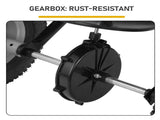 Tow Behind Broadcast Spreader, 110LBS Capacity, Tow/Push Garden Spreader with 10 Adjustable Setting, 11260213