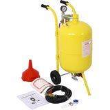 10Gal Pot Sandblaster, 125 Psi Pressure Sand Blasting Complete Kit for Paint, Stain, Rust Removal W46577219