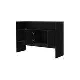 Bylas Console Table in Melamine With Two Doors y Open Storage, Black B128P237129