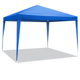 ZNTS 10'x10' Gazebo Waterproof Outdoor Canopy Patio Tent Party Tent for Wedding BBQ Cater, Blue 44411827