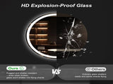 28"x28" Round LED Bathroom Mirror with Anti-Fog, Dimmable Front and Backlit Lighting, 3 Color 46490029