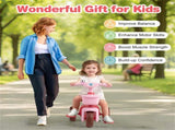 Toddler Tricycle for 3-5 Years - Stable Triangular Structure, Front & Rear Storage Baskets 23881021