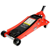3t Low Profile Jack, Red and Black, Ultra Low Floor Jack with Dual Pistons Quick Lift Pump, Car Jack W1239115444