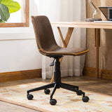 Cesena Faux Leather 360 Swivel Air Lift Office Chair, Antique Brown T2574P164793