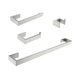 4- Piece Stainless Steel Bathroom Hardware Set W2287P182313
