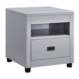 Dove Grey Storage End Table B062P189192