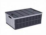 2-Pack 65L Collapsible Storage Bins with Lids, Stackable with Handles, Holds 84 lbs Each, Heavy Duty 54964199