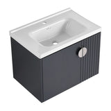 28 Inch Bathroom Vanity with Ceramic Sink, For Small Bathroom, Bathroom Vanity with Soft Close Door W999P146021