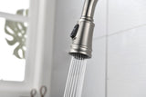 Single Handle High Arc Pull Out Kitchen Faucet,Single Level Stainless Steel Kitchen Sink Faucets W2287P183782