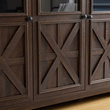 Farmhouse Sideboard Buffet with Storage with 3 Doors, Kitchen Storage, Coffee Bar W1758P210367
