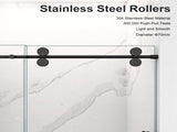 ( Updated to order with the new SKU W2813P389038 ) 56"-60"W x 72"H Frameless Single Sliding Shower W2813P297369