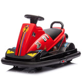 12V Kids Ride On Motor Bumper Car,integrating system,Rotate 360 degrees in place,Collision triggers W1396P178740