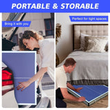 5ft Mid-Size Tennis Foldable & Portable Ping Pong Set for Indoor Games with Net, 2 W1408P272363