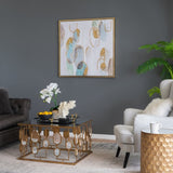 39.5" x 39.5" Modern Oil Painting, Square Framed Wall Art for Living Room Dining Room Office W2078130300