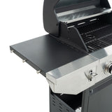 Propane Grill 3 Burner Barbecue Grill Stainless Steel Gas Grill with Side Burner, 37,000 BTU Outdoor W165083094