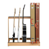 ZNTS Folding Hardwood Guitar Case Stand for Electric Guitar, Bass, or Acoustic Guitars Hard Case,Save 07142406