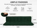 Outdoor Swing Cushions 55 Inch, Waterproof 4" Thick Porch Swing Cushion Replacement with Backrest 91747420