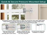 29.5-44.1" Wide Baby Gate for Stairs, Dog Gate Indoor for Doorways, No Drilling Pressure Mounted Pet 69398669