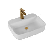 Bothwa Home Rectangular Countertop Ceramic Wash Basin CUPC Certified B2724P262845