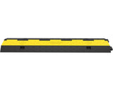 Cable Protector Ramp, 5 Packs 2 Channels Speed Bump Hump, Rubber Modular Speed Bump Rated 11000 LBS T3342P360021