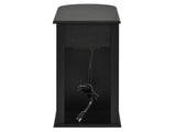 Modern End Table with Hidden Cup Holder Drawer, Charging Station & Pull-Out Side Table, Wooden 70987192