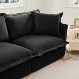 Slip-covered Armchair with 1 Big Back Cushion and 2 Big Toss Pillows, Single Deep Seat Comfy Single W3041P280846