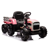 ZNTS Ride on Tractor with Trailer,12V Battery Powered Electric Tractor Toy w/Remote Control,electric car 18115985