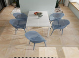 Summer - 2-Pack Modern Lounge Chairs Indoor/Outdoor All-Weather PP Plastic, Lightweight for Patio, W3450P323311