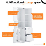 Bathroom Storage Cabinet with Doors and Drawers, Multiple Storage Space, Freestanding Style, Open WF530559AAK