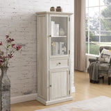 Tall Storage Cabinet, Freestanding Cabinet Glass Door and Shelves, Sideboard cabinet, Cabinet W2275P206604