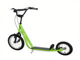 Green Teens Kids Ride-On Scooter Height Adjustable Handlebar, Dual Brakes, Pneumatic Wheels Safe 32811911