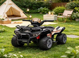 Black 6V Battery-Powered Kids ATV Sturdy 4-Wheel Quad Ride-On Toy with Bright LED Headlights for 40055879