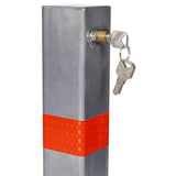 Parking bollard,pole barrier with lock ,car parking protection posts,home garage street decor W46542543