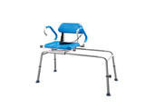 330 lbs Sliding Shower Chair, Tub Transfer Bench for Bathtub Swivel Seat, Padded Shower Bench 96387112