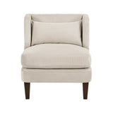 Modern Taupe Accent Chair Cushion Seat Corduroy Fabric Upholstery Pillow Living Room Furniture 1pc B011P287473