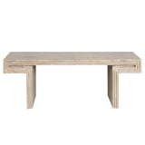 American Vintage Industrial Coffee Table, Premium Reclaimed Wood Texture Rectangular Design, W1445P287874