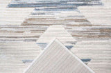 Eno Gamela Blue, Brown, Chocolate, Copper, Grey, Ivory and White Viscose Area Rug B055P315656