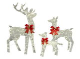 3-Piece Lighted Christmas Reindeer Set Outdoor Decorations, Weather Proof Sparkling Deer 84653913