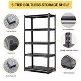 72"H 5 Tier Metal Shelves for Storage Shelving 2000LBS Heavy Duty Storage Shelves Adjustable 72872153