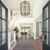 (Same as W1340142524/L1018-G) 8-Lights Black & Gold Lantern Tiered Pendant Light Fixtures, W1340P206664