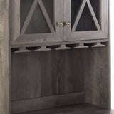 Farmhouse Bar Cabinet for Liquor and Glasses, Dining Room Kitchen Cabinet with Wine Rack, Sideboards W2275P148520